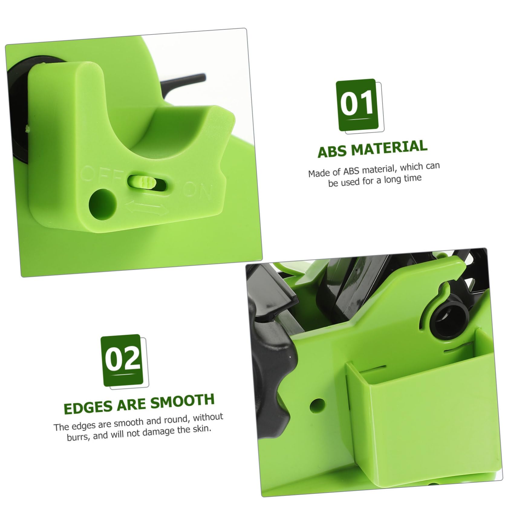 Coupe-ruban de Bureau Vert Rond en Abs 22x11x13 Cm