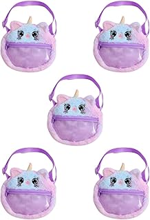 5 Peças Bolsa De Ombro De Pelúcia Bolsa Para Meninas Mochilas Bolsa De Pelúcia Bolsa De Mão De Pelúcia Mini Mochila De Sintética Mochilas Adolescentes Para Meninas Carteiras