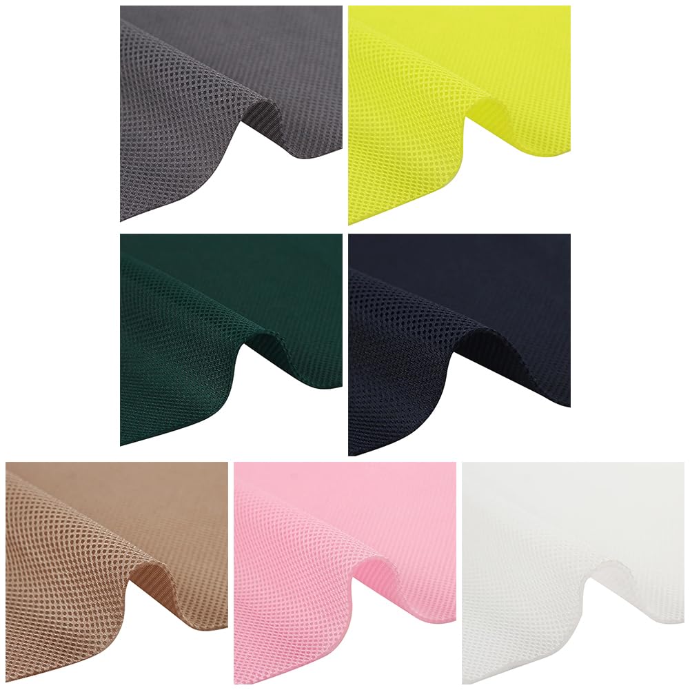 Tela de poliéster Transpirable, 1 m x 1,6 m, Tela de Malla 3D para Costura, Ropa y proyectos de Manualidades, Amarillo 1