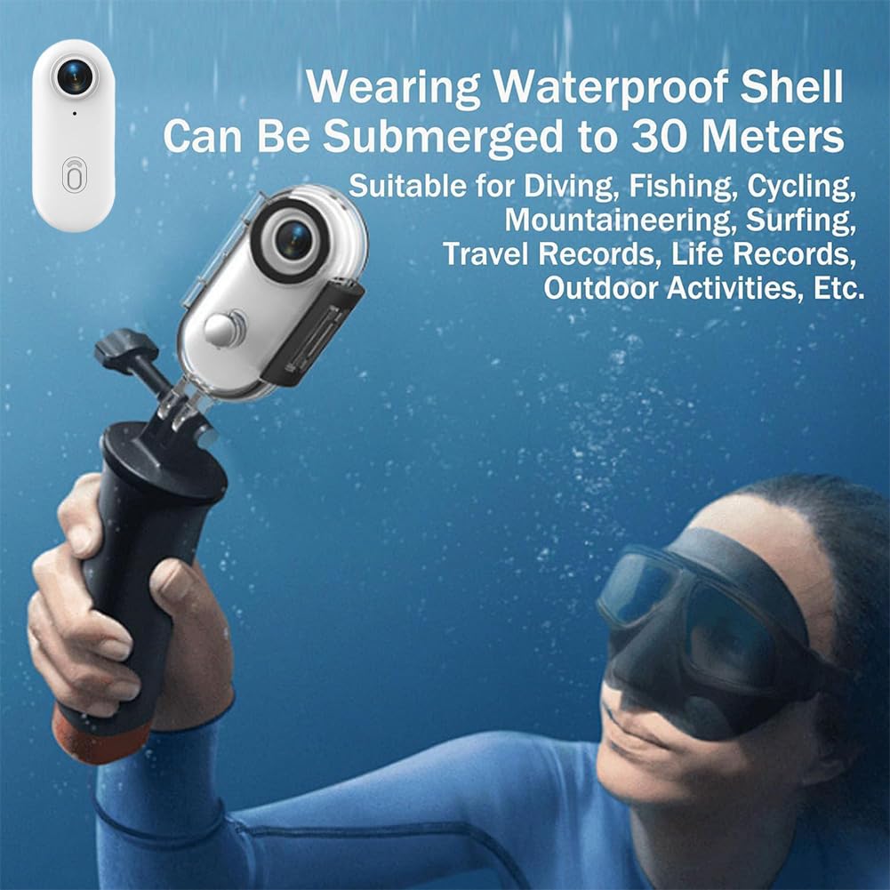 Stallion Frames 4K Mini Body Camera – Hands-Free Wearable Action Cam For Cycling, Diving, Ski & POV Recording