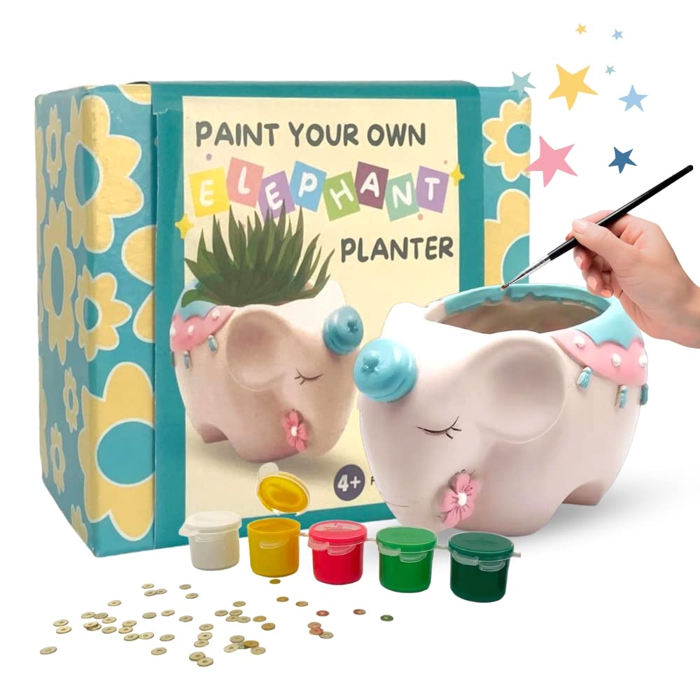 Amazon.com: Craftopedia Paint Your Own Vintage Car Planter | DIY