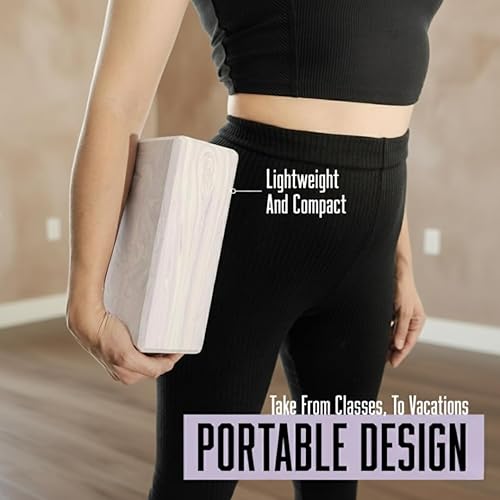 Miniatura 5 de Bloques para yoga  Bloques de ejercicio antideslizantes para entrenamiento, pilates, estiramiento, meditación  Herramientas de yoga ligeras y