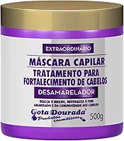 Máscara Desamareladora Gota-Dourada Matizador Neutraliza Tons Amarelados e Cabelos Grisalhos 500g