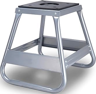 THE WHITE SHOP Motorcycle Dirt Bike Panel Stand Moto Maintenance Hoist Lift Jack Removable Trail motocross stand