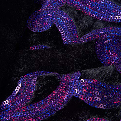 CARFFIV gli Uomini alla Moda Floreale Paillettes