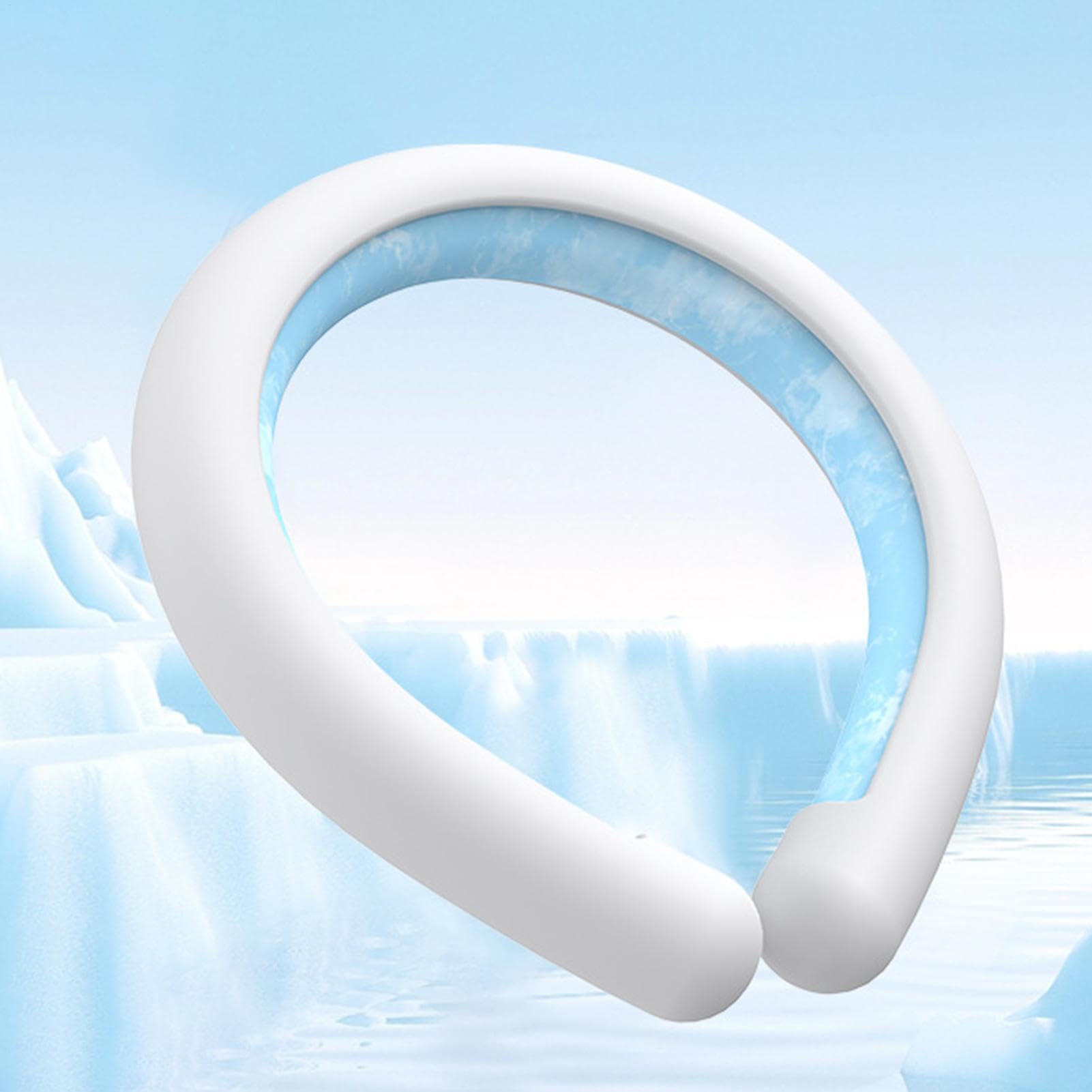 Générique Pack de glace à gel froid de cou portable, tube de refroidissement du cou, relief pour les bouffées de chaleur, refroidisseurs de cou pour temps chaud