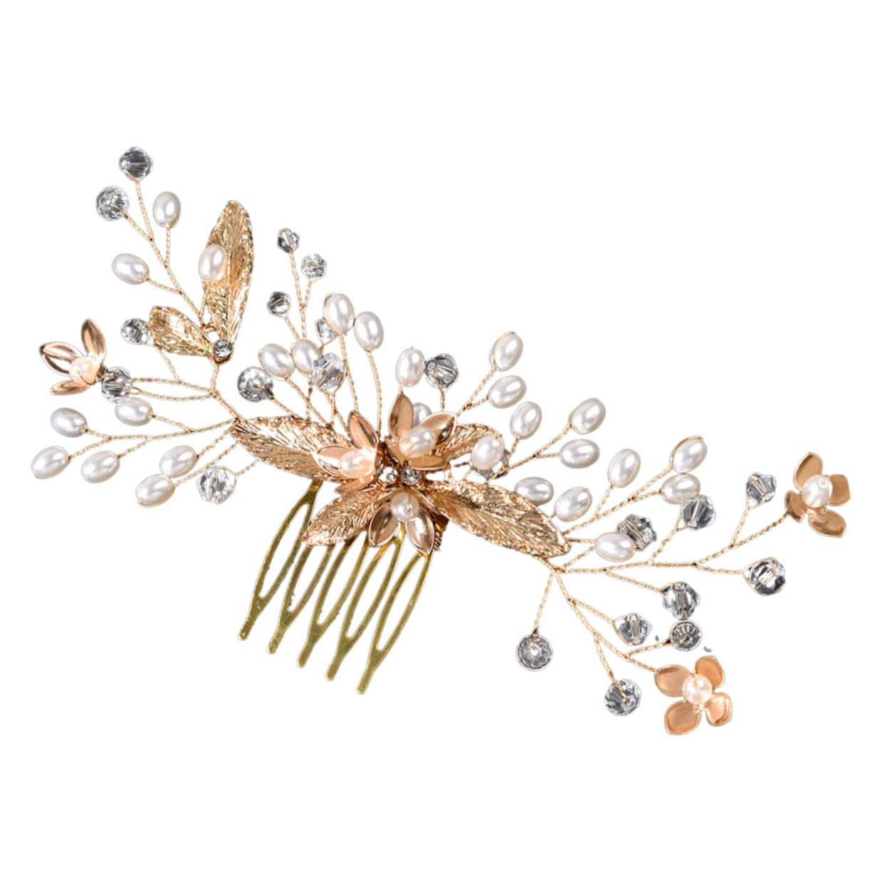 VICASKY Wedding Hair Accessories for Bride Sparkling Crystal Hair Comb Jewelry