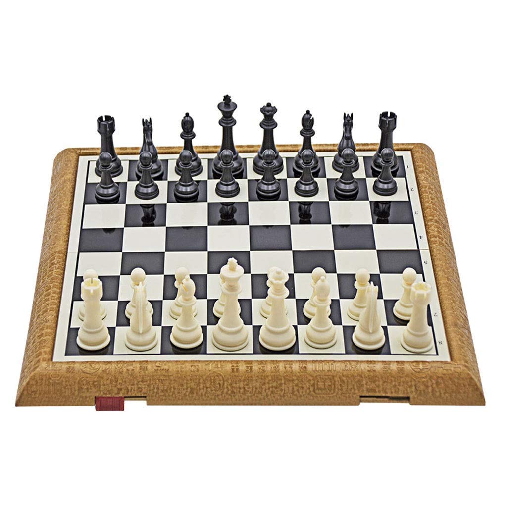 Scacchi Set di Scacchi in plastica Magnetica Pannello Pieghevole per Scacchiera Gioco di intrattenimento Professionale Scacchi Scacchiera Pieghevole Portatile Set di Scacchi