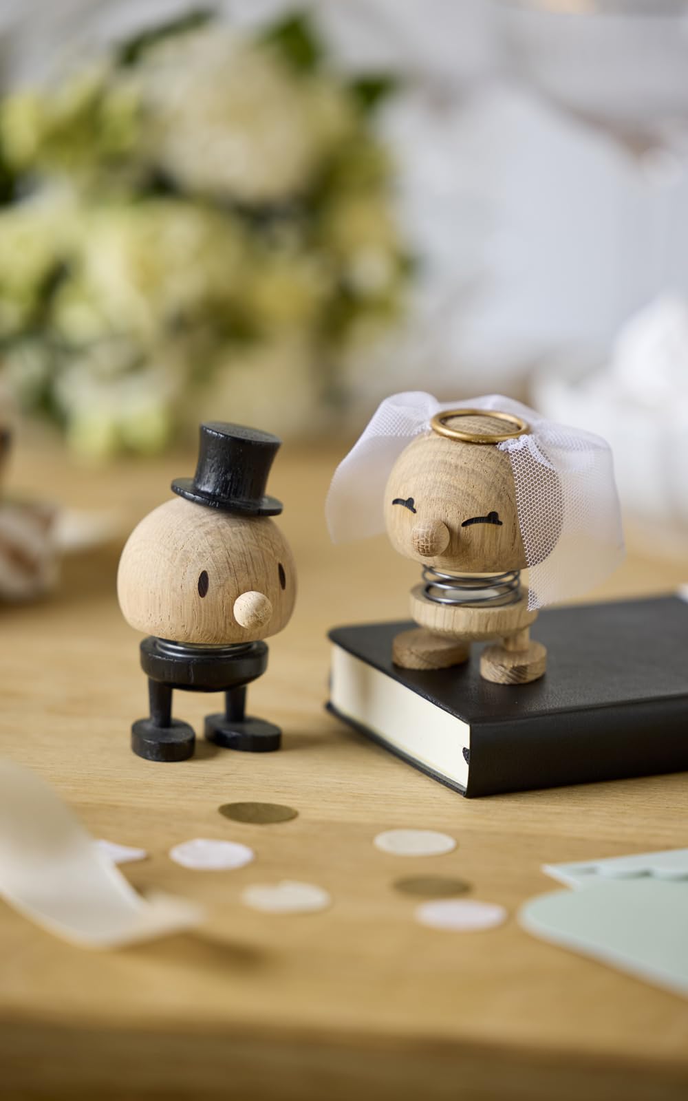 Hoptimist Groom, Groom Figurine, Decorative Wedding & Lucky Charm, Wedding Figures, Wedding Decoration Made of Wood - Image 3
