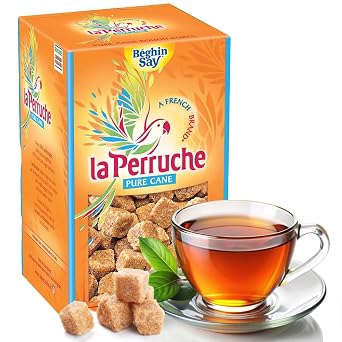La Perruche Pure Cane Brown Sugar Cubes (750g/1.65lb box) | Ideal Sugar Cubes for Coffee | Pack of 1
