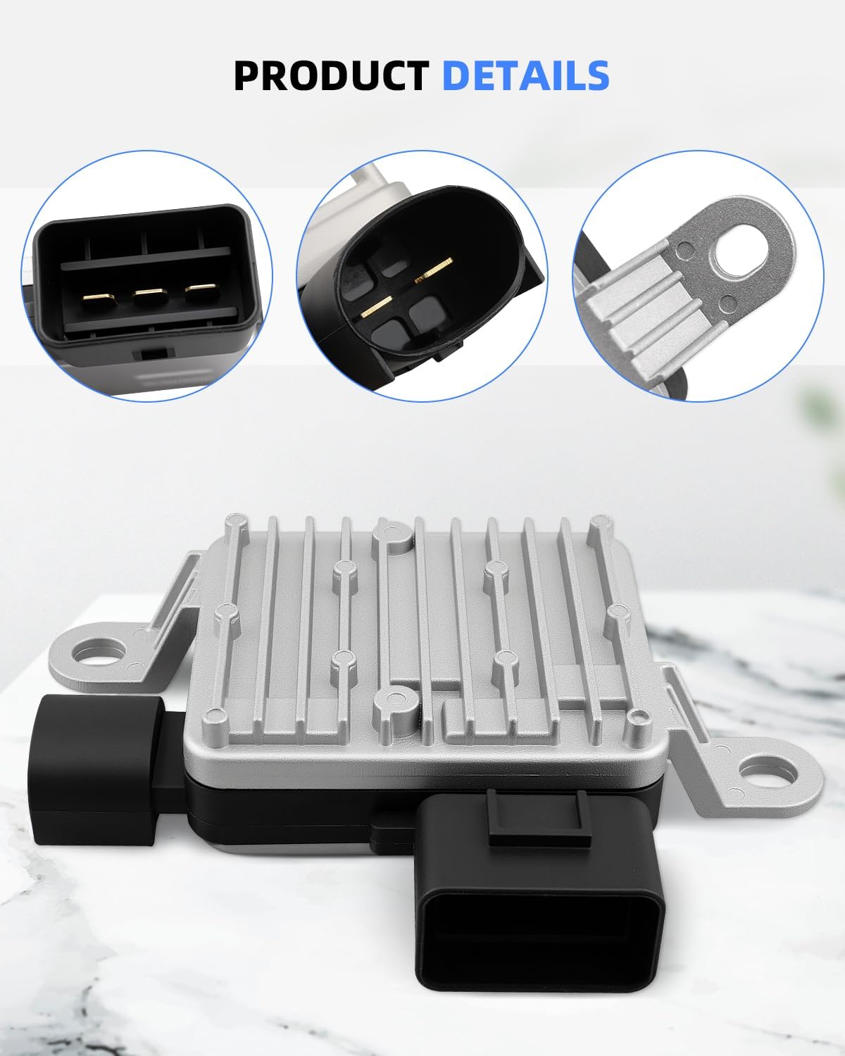 Radiator Cooling Fan Control Module Fit for Kia Optima Seltos Sportage Hyundai Kona Elantra Turbo Ioniq Sonata Tucson, Replace 25385D3500 25385D5200