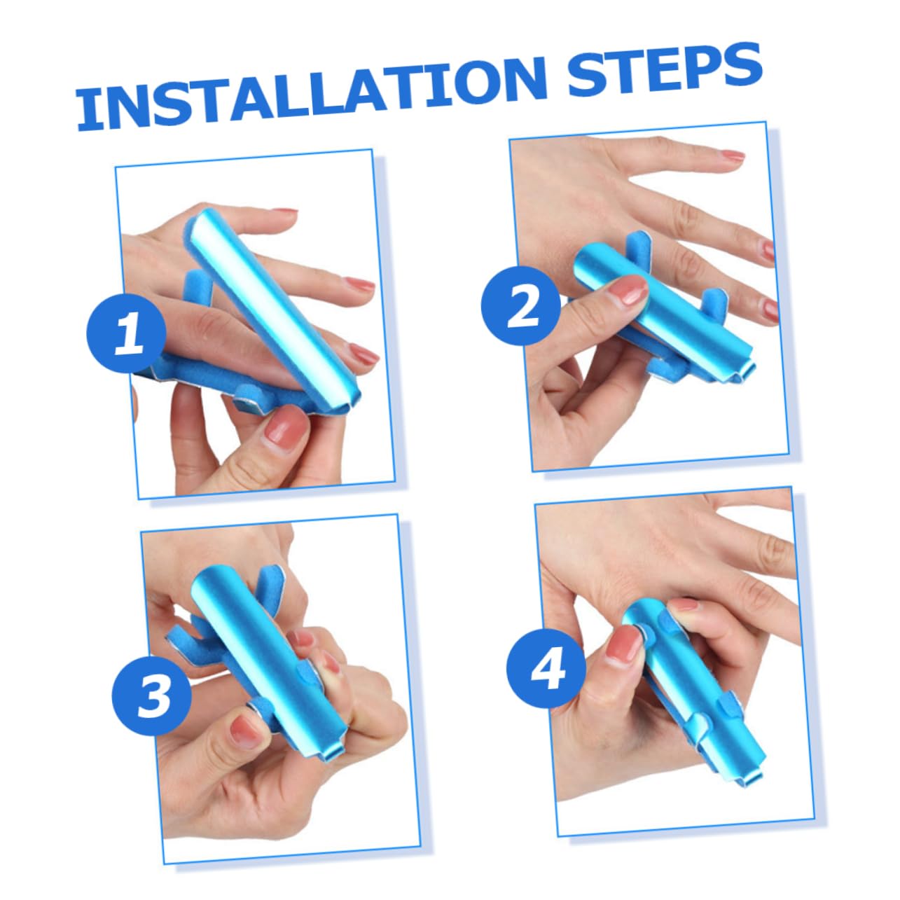 PartyKindom Finger Stabilizers Metal Finger Splints for Thumb Support Comfortable Sponge Interior