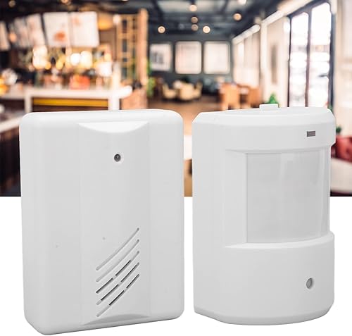 Miniatura 8 de Alarma inalámbrica para entrada de vehículos, sensor de movimiento infrarrojo, sistema de alerta de seguridad con receptor de timbre resistente a la