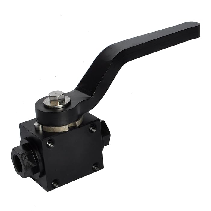 Buy AC PERFORMANCE 1/8“ Black Billet Aluminium Brake Line Lock Shut Off Valve 1/8 NPT Fuel Flow