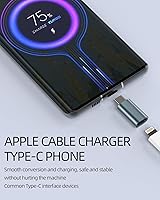 Vista 4 de Paquete de 2 adaptadores Lightning a USB C para iPhone 15, carga rápida PD compatible con iPhone 15 Series/MacBook/Laptop/iPad/Samsung y más