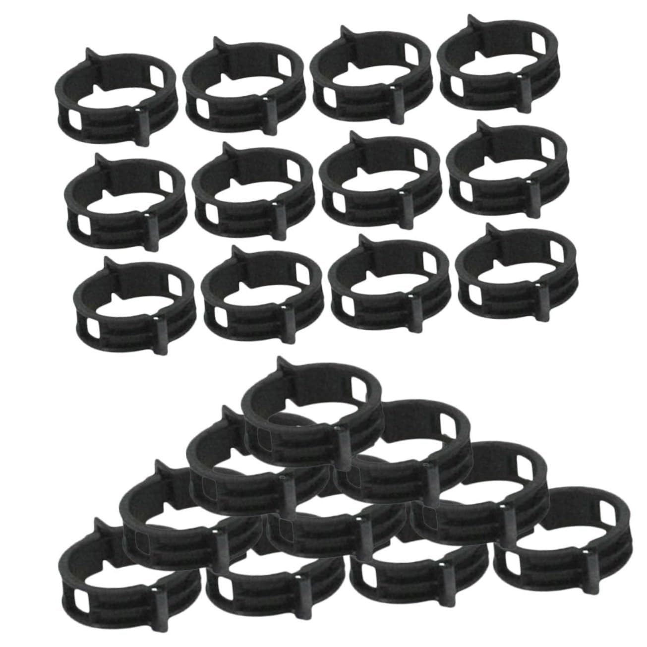 Toyvian 500stücke Pflanzenclips Für Tomaten Pflanzenstützen Material Für Garten Und Balkon Wiederverwendbar Flexibel Und Leicht Schwarz