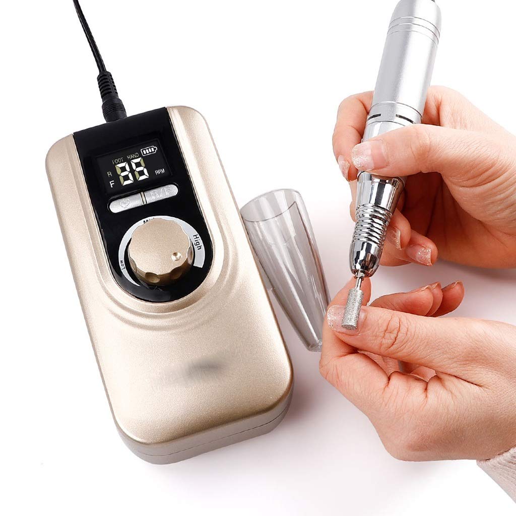 25W Multi-Function Electric Nail Drill Machine 35000rpm Professional Manicure Set Mill Cutter for Gel Polish Nail Grinding Tools