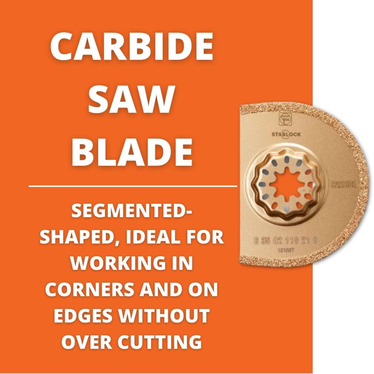 FEIN 63502118230 Segmented Tungsten Carbide Saw Blade, Multi-Colour, 75 mm, Colour Coded, 3 x 3/32" - Image 3
