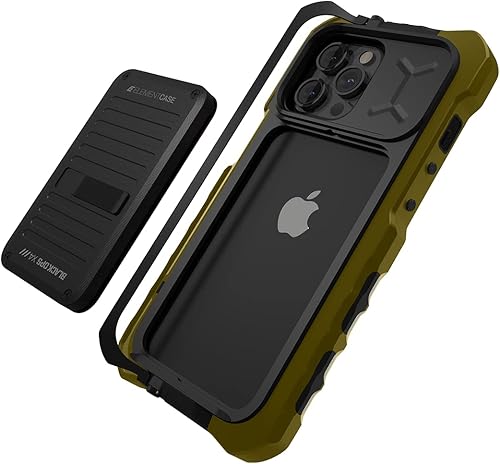 Miniatura 9 de Element Case Black Ops - Funda para iPhone 13 Pro Max, agresivamente resistente, táctica y a prueba de golpes con cartera/tarjetero y soporte