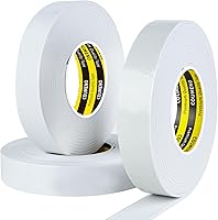 Vista 11 de Cinta de espuma de sellado de una cara de 1.8 pulgadas x 16.4 pies, cinta de esponja resistente a la intemperie, cinta de sellado aislante Blanco