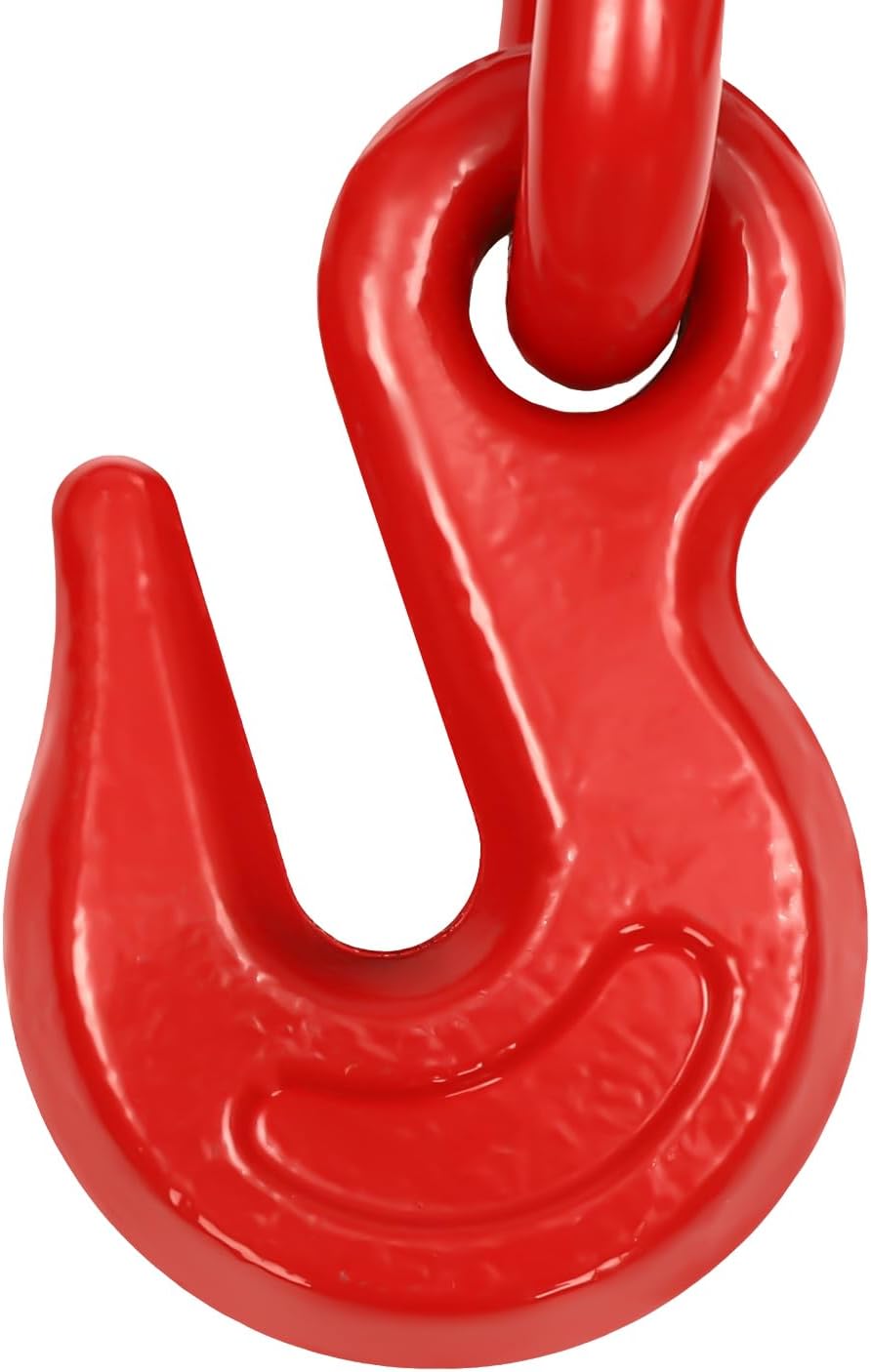 Chain Binder 1/2in-5/8in, Ratchet Chain Binder Ratchet Load Binder 13000lbs Capacity, Ratchet Lever Binder w/ G80 Hooks for Tie Down, Hauling, Towing (2 Pack 1/2-5/8in)