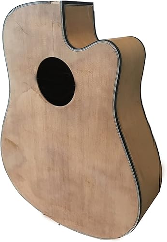 FLFL Guitarra acústica de madera maciza en forma de D, hecha a mano, para personalizar 41 pulgadas, kit de guitarra sin terminar