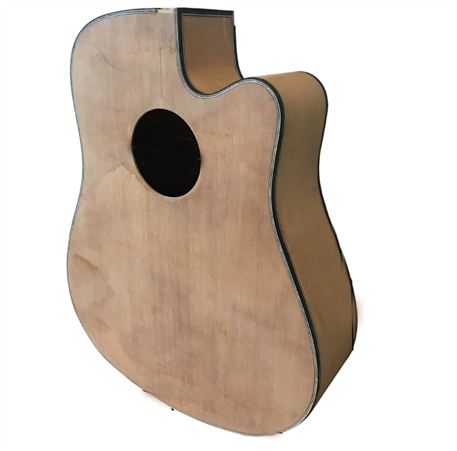 FLFL DIY Bausatz Gitarre Massivholz D Form Akustikgitarre Handmade Guitarra Anpassen 41 Zoll Fichte Furniergitarre Unvollendeter Gitarrenbausat