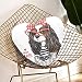 Petit oreiller en forme de coeur Cavalier King Charles Spaniel Dog Striped Boy Oreillers décoratifs 13,78 x 13,78 pouces Coussin en forme de coeur cadeau pour les amis / enfants / fille / Saint Valen