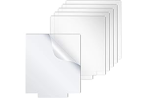 6 Pieces Acrylic Sheet Clear for LED Light Base