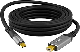 USB C to Mini DisplayPort Cable 4 FT, Uni-Directional USB Type C to Mini DisplayPort Cable, 4K@60Hz, (Thunderbolt 3/4) Compatible with iPhone 15 Series, MacBook Pro, Mac Mini, Surface Book, Dell XPS