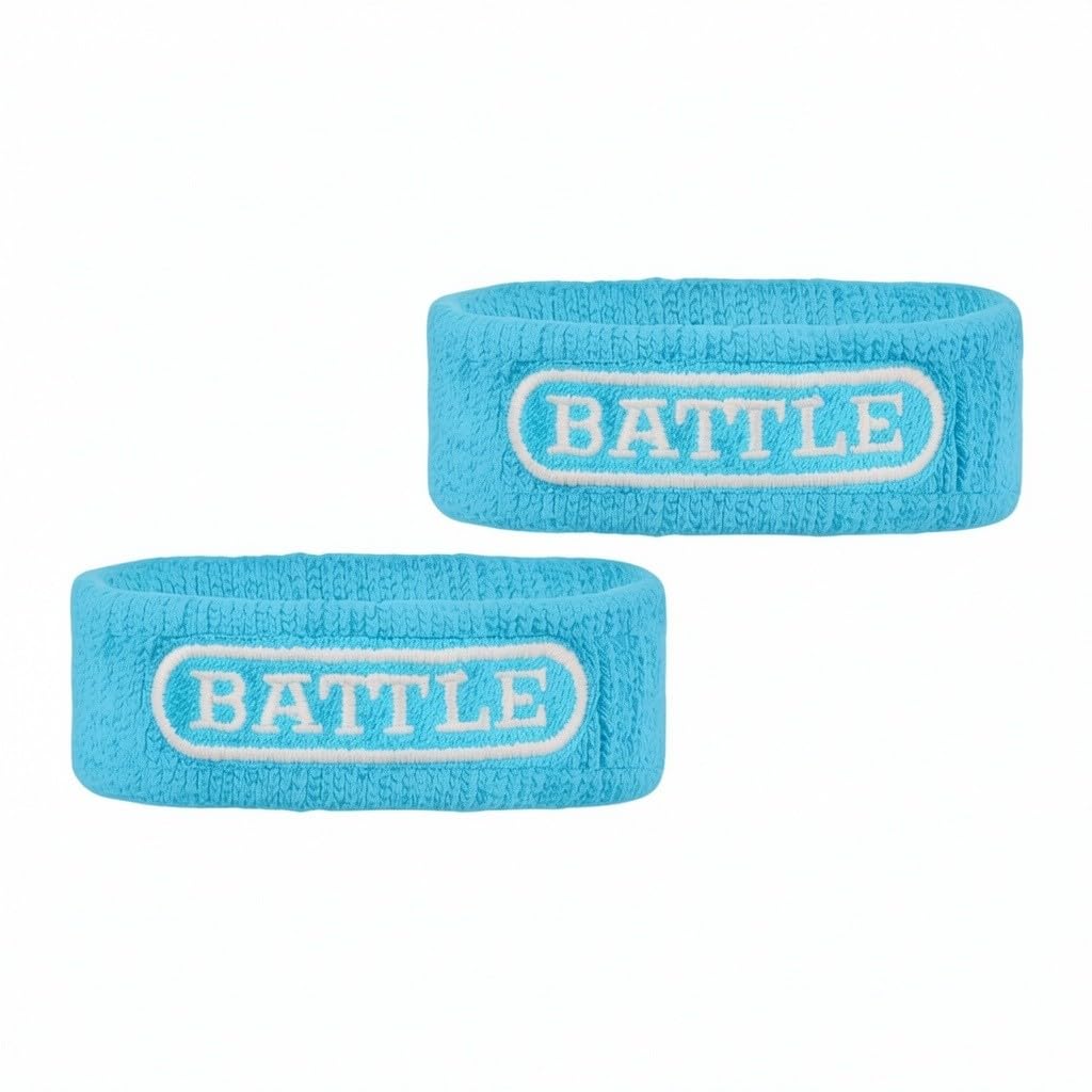 Battle Football Armbands - High-Performance Bands for Football Athletes - Includes 2 Bicep Bands - Ultra-Soft Material to Wick Away Sweat and Keep Hands Dry and Comfortable - Machine Washable