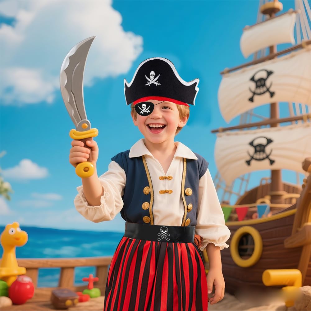 Cosysparks Kids Pirate Costume for Girls 4-8 Years Old - Image 2