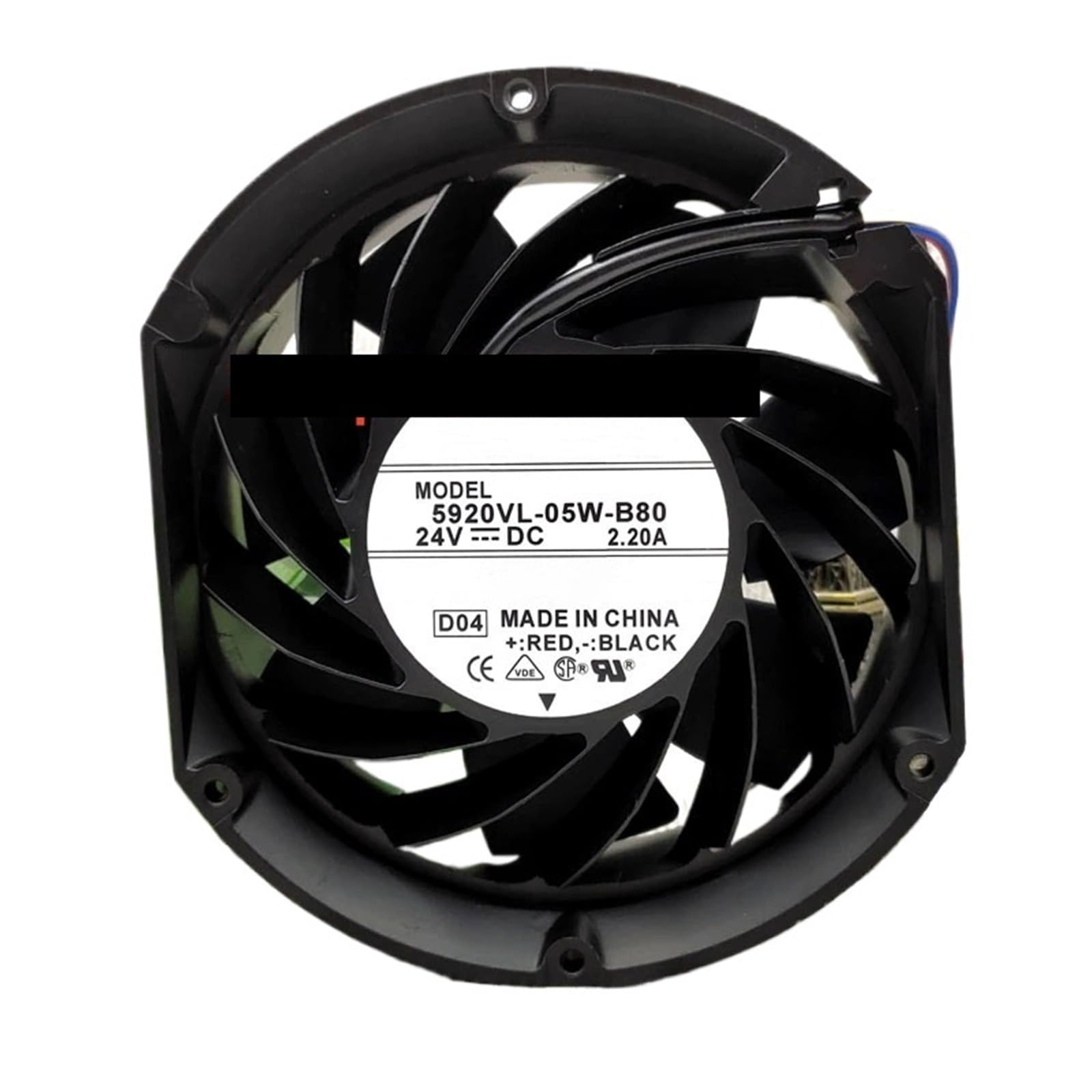 Ventilateur 5920VL-05W-B80 D04 de 2.20A pour dissiper la chaleur