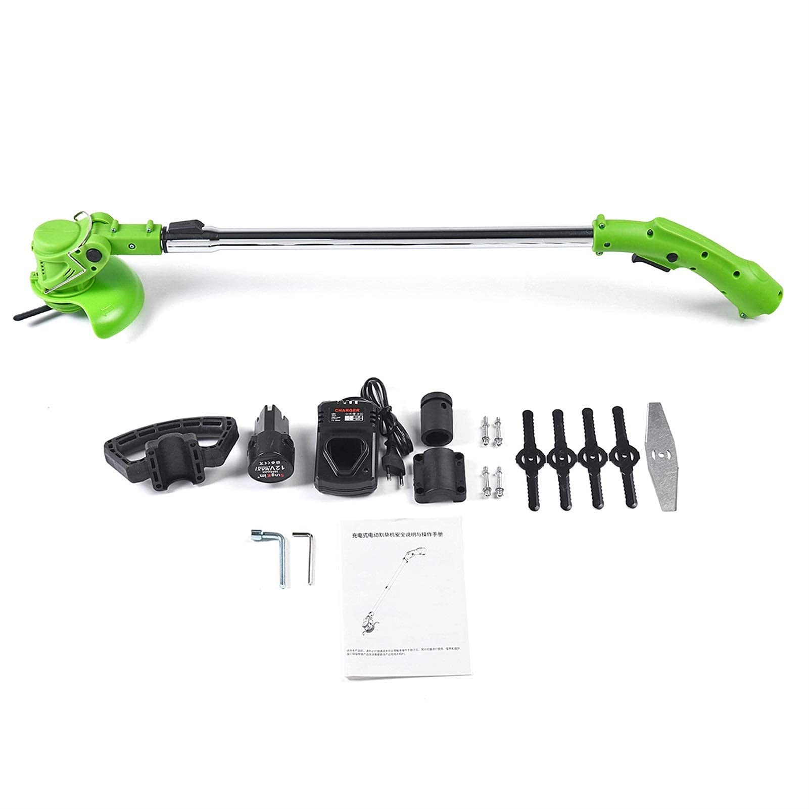 Tondeuse à gazon puissante 450W avec batterie 12V pour coupe rapide