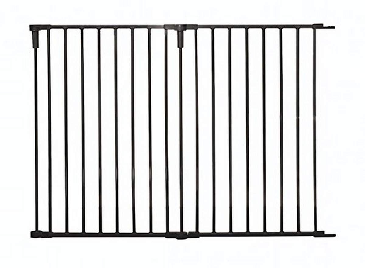 Regalo 36-Inch Wide 2 Panel Extension Kit for Home Decor Super Wide Adjustable Gate Extension Kit, Black