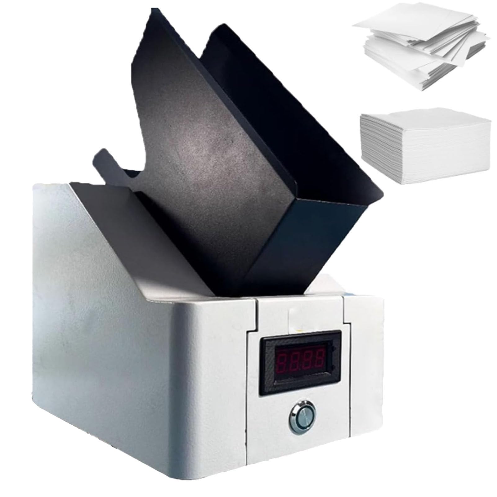 Jogger automatico di carta, efficiente selezionatrice di carta da tavolo con telaio regolabile, ideale per ufficio, banca e fotocopiatrice