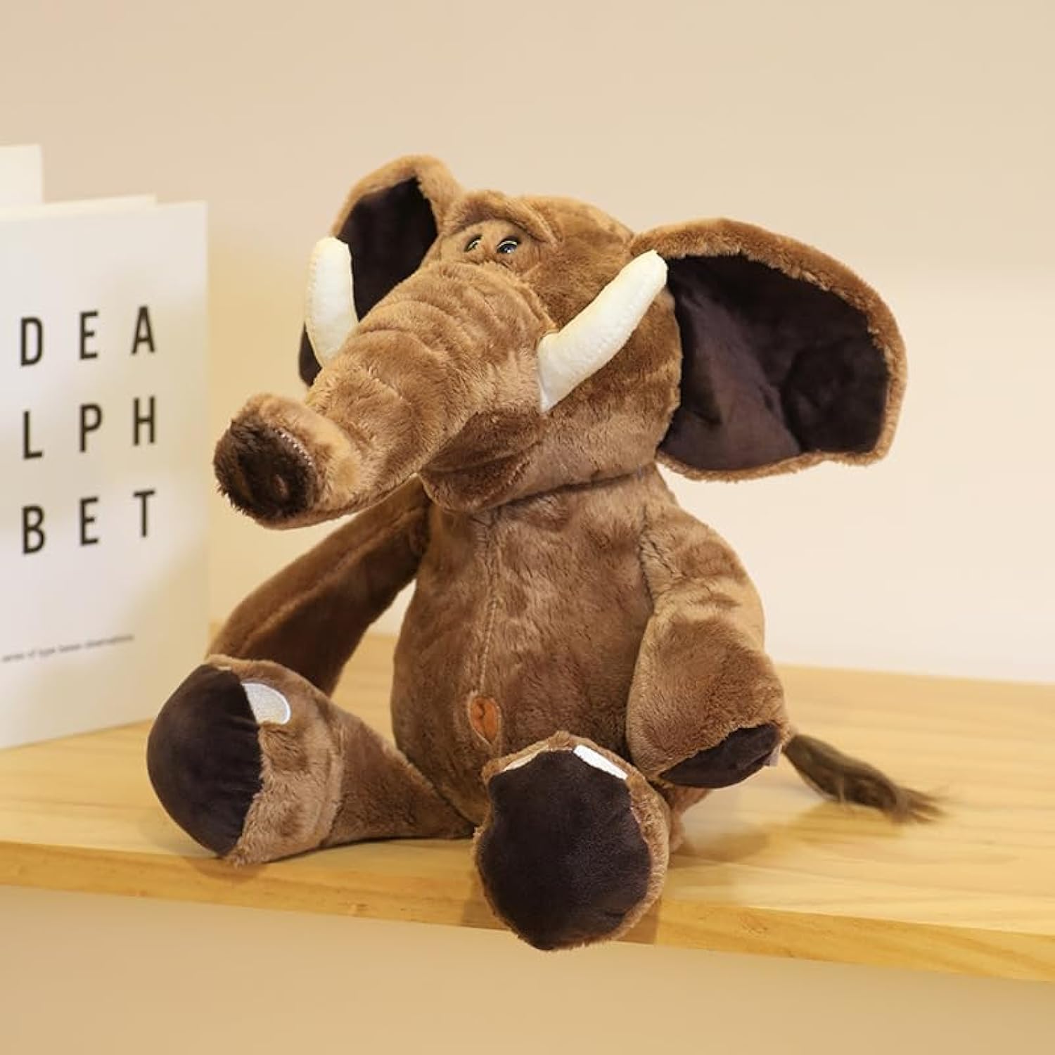 bsd gifted Plush Safari Toy, 50cm Jumbo The Elephant Plush Animal Toy Soft Pillow Huge Stuffed Animals Doll Cushion Stuffed Toy Throw Pillow Great Gift for Children Boys Girls Room Decoration