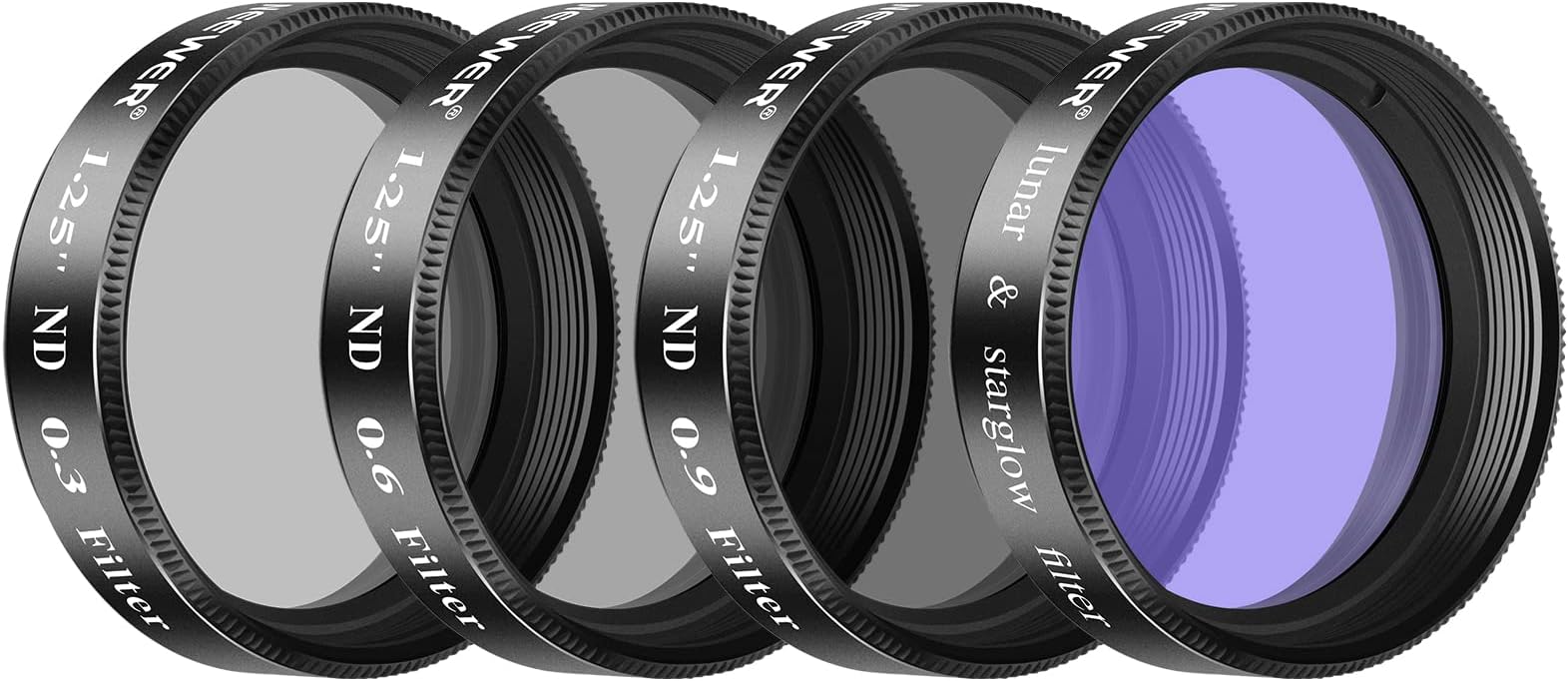 NEEWER Lunar Filter Kit with 3 ND Lunar Filters (ND0.9 ND0.6 ND0.3), Lunar Starglow