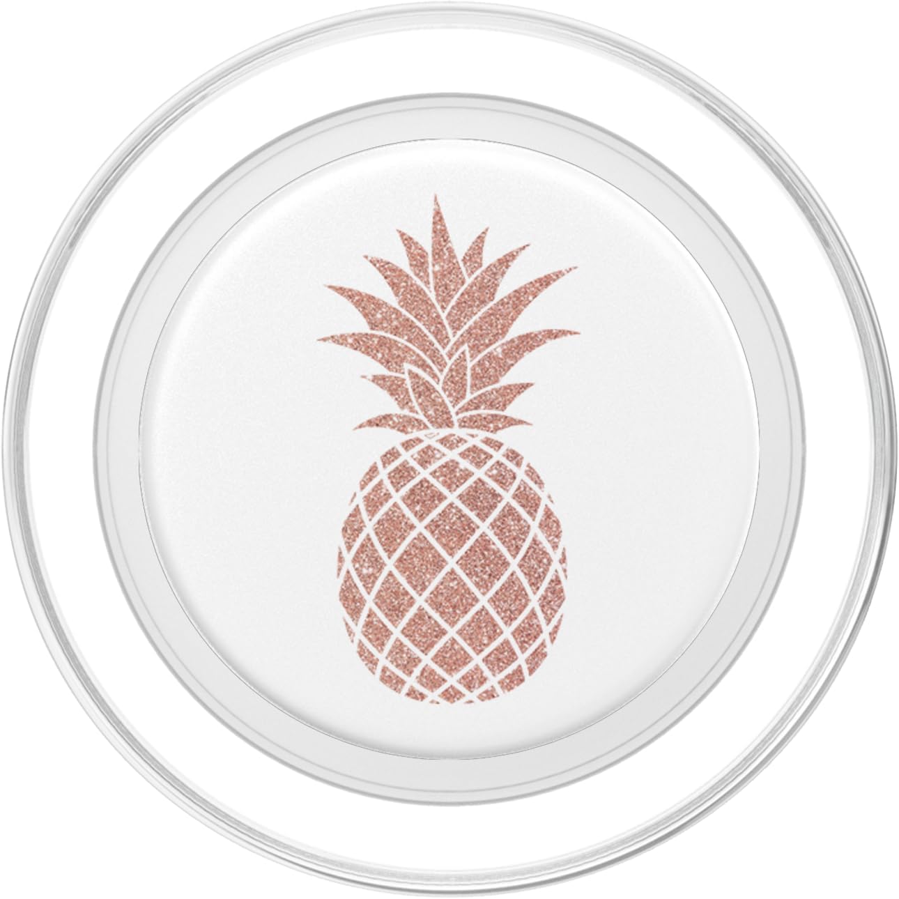 Pop out Phones Collapsible holder Rose pink pineapples PopSockets PopGrip for MagSafe