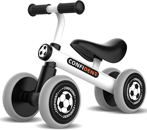 XIAPIA Baby Balance Bike Toys for 1 Year Old Girl Gifts, Kids Ride-on Toys for 10-24 Months Toddler Girl Balance Bike, Great First Birthday Gifts, 4