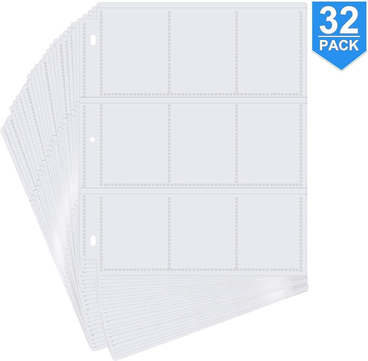POKONBOY 288 Pockets Trading Card Storage Album Pages Card Collector Coin Holders Wallets Sleeves Card Binder Set Perfect for Skylanders, Top Trumps, Sports Cards : Toys & Games