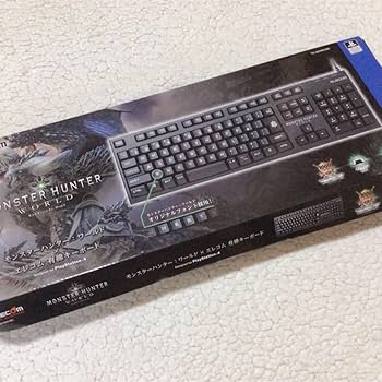 モンスターハンター　モンハン　エレコム　パソコン　PC キーボード　PS4 モンスターハンター：ワールド×エレコム 有線キーボード - TK