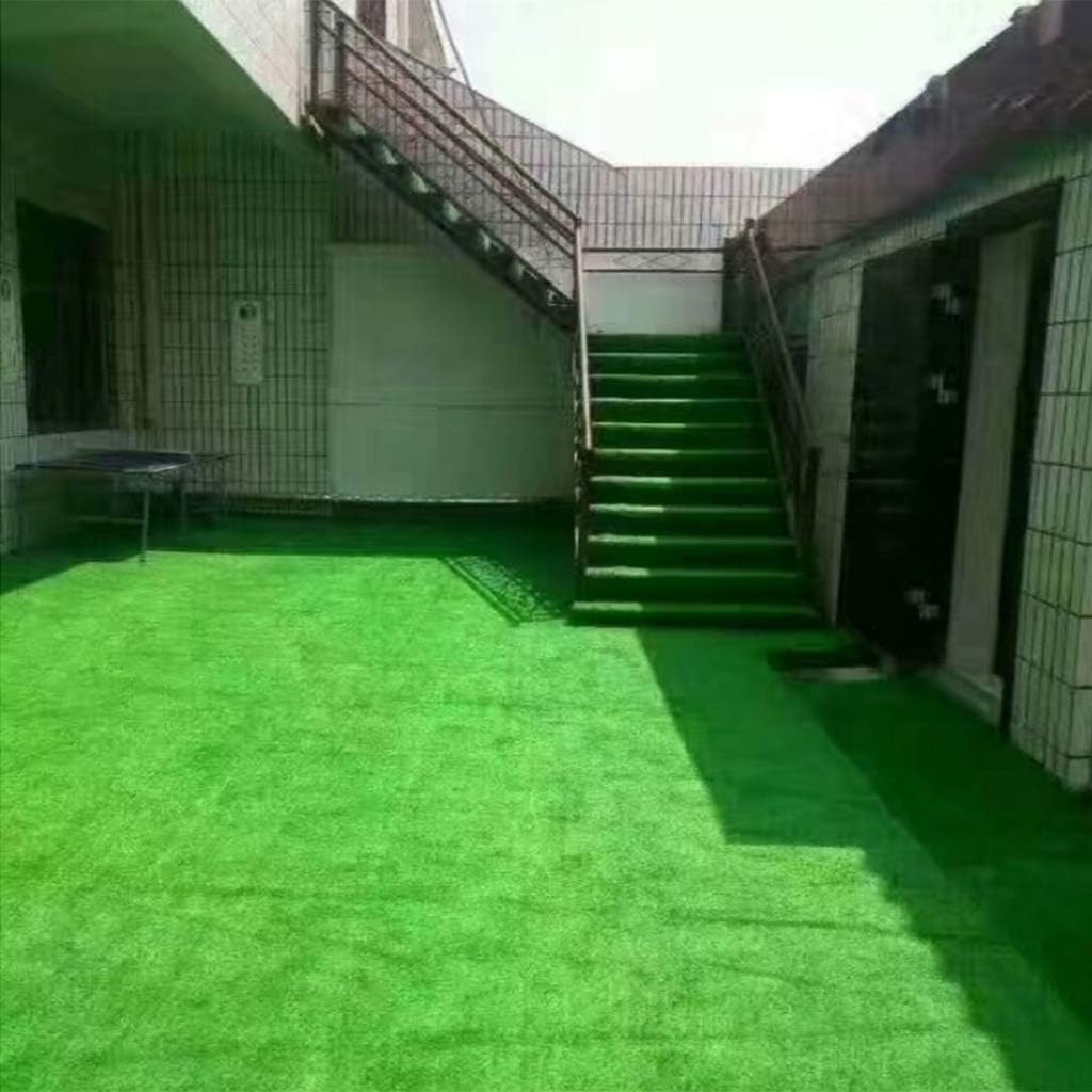 Artificial Grass 10mm Pile High Plastic Green Grass Rug Used for Park Landscape Wall Decorative Faux Turf 2x1m (2x9m)