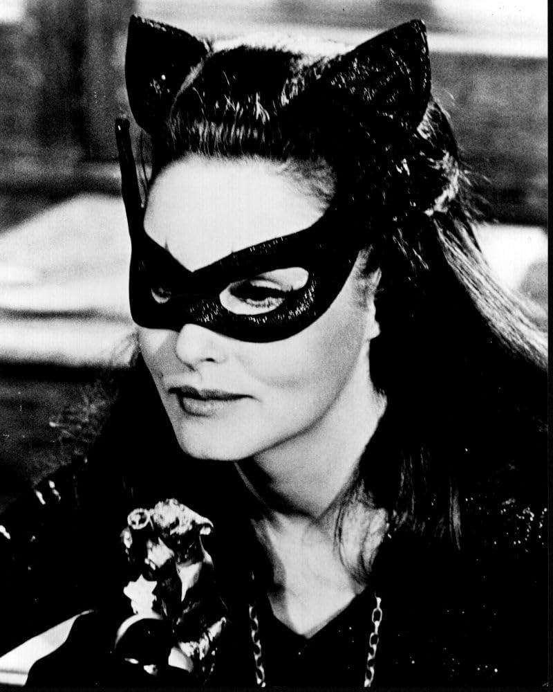 Posterazzi Julie Newmar Dressed As Catwoman In Batman Black And White Photo Print (8 x 10) - Item # MVM59008