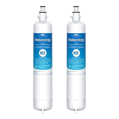 Waterdrop Replacement for GE® RPWFE®, RPWF (Built-in CHIP) Refrigerator Water Filter, Compatible with GFE28GYNFS, GFE28GELDS, PFE28KELDS, PFE28KYNFS, GFD28GELDS, PWE23KELDS, 2 Filters