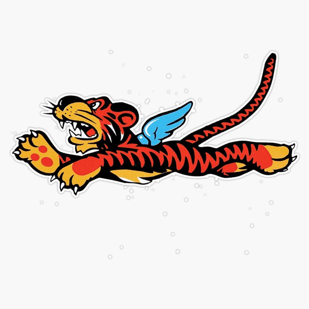 Flying Tigers Emblem Bumper Sticker Window Vinyl Decal 5