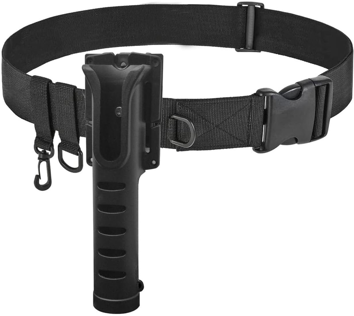 Adjustable Fishing Belt Rod Holder,3rd Hand Belt Clip Rod Holder,Fishing Wading Belt，Innovative 360°Rotating Design