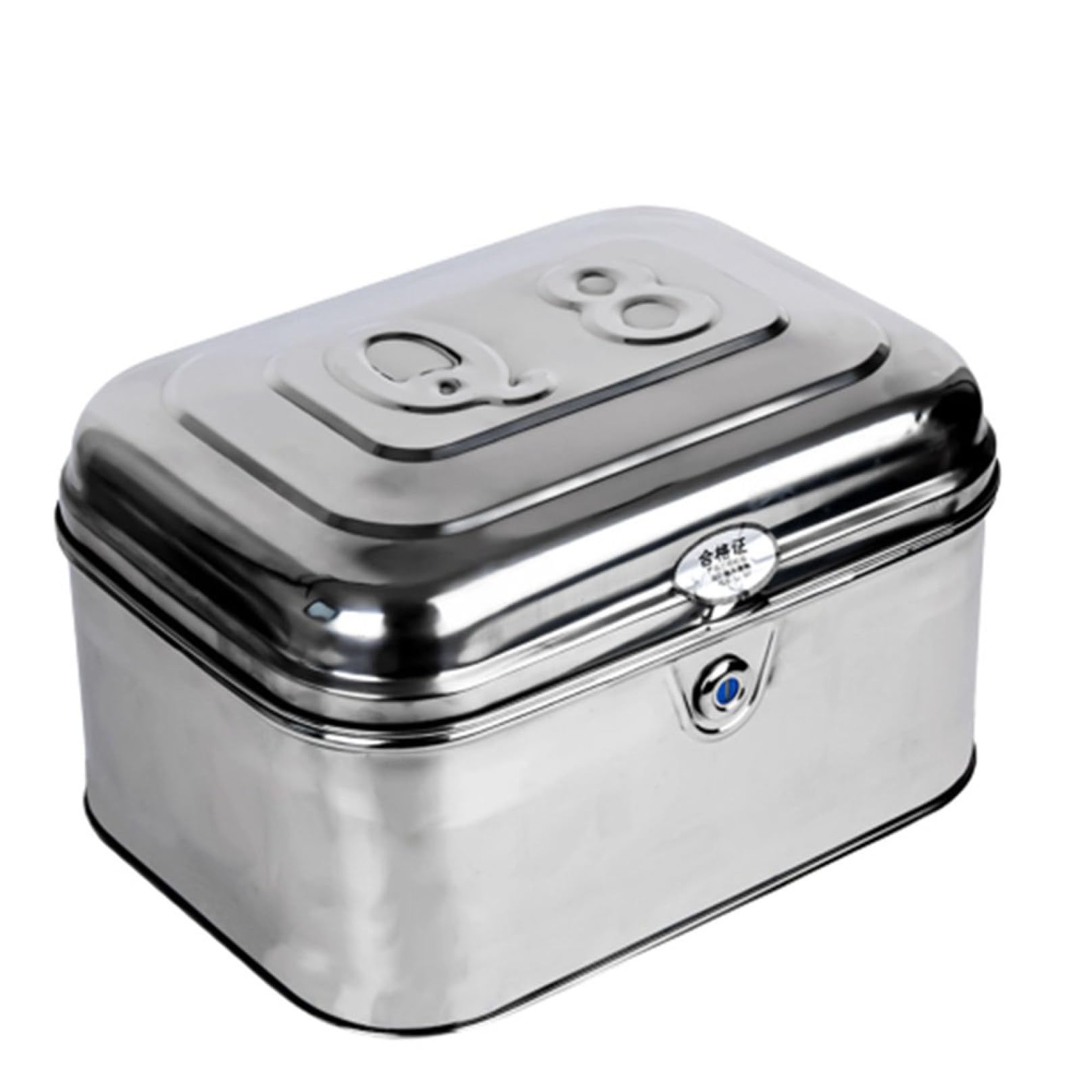 中古R-01バイク用リアボックス 銀 大容量 22L アルミ バイク用リアボックス 銀 大容量 22L アルミ (SILVER 22L)超
