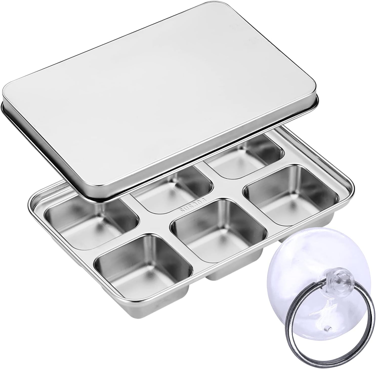 Onyx 18/8 Stainless Steel ICE001 18 Slot Ice Cube Tray