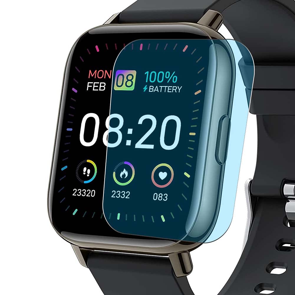 Pack Anti Blue Light Screen Protector Film, compatible with mebossco  Coucur P32 P32H Smart Watch smartwatch TPU Guard （ Not Tempered Glass